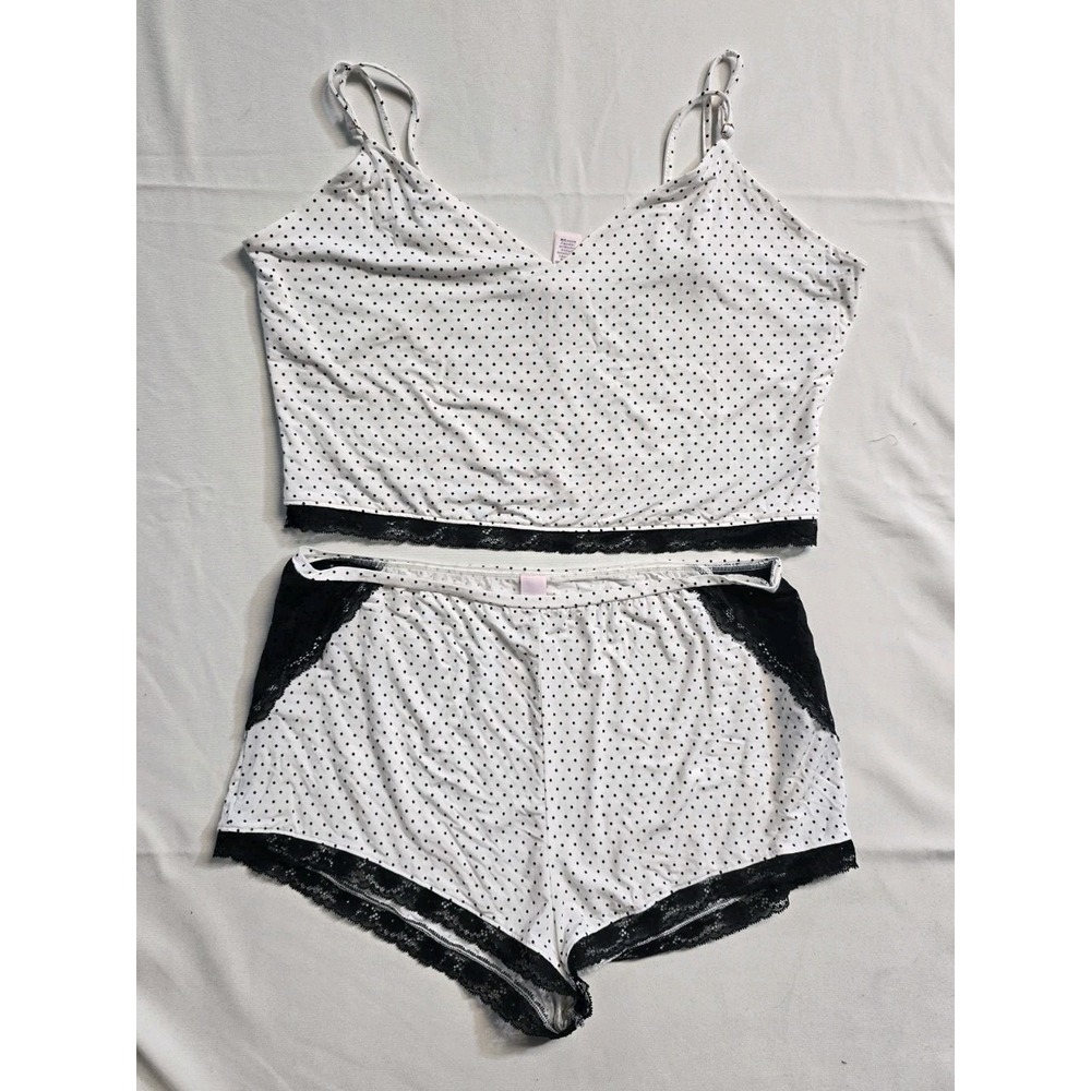 Victoria's SecretCropped Modal Cami Set XL Lace Trim